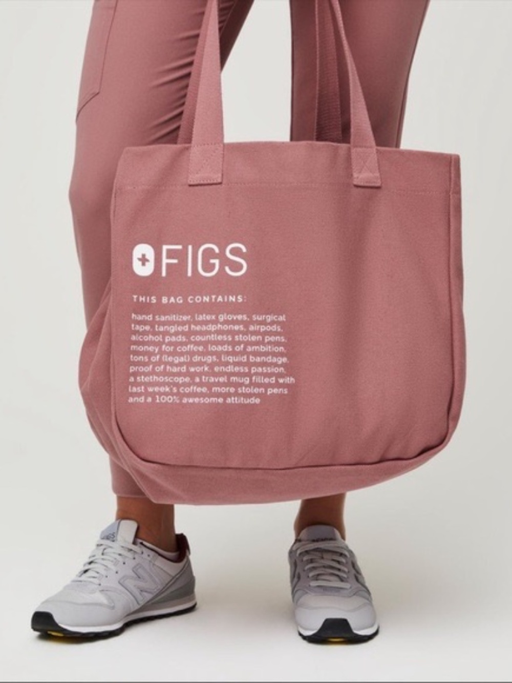 FIGS Mauve Pink Tote